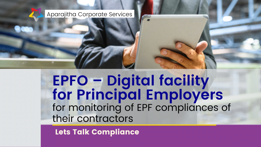 EPFO Digital Facility for Principal Employers