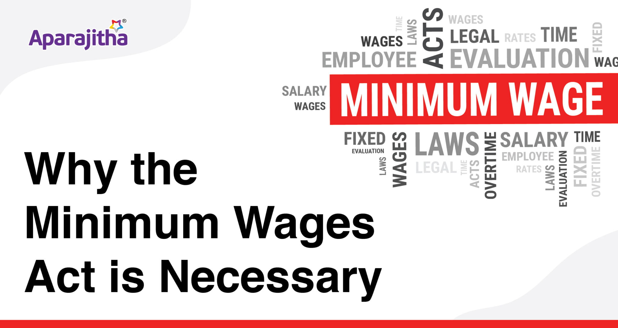 minimum wages act minimum wages in india Aparajitha